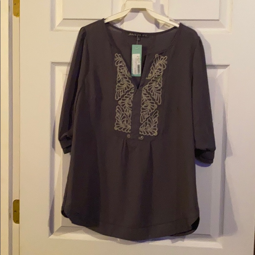 Dark gray shirt